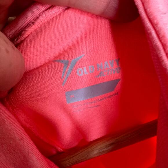 Old Navy Active Bright Orange Long Sleeve Pullover Medium - Picture 4 of 8